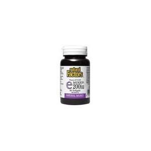 Natural Factors   Vitamin E Mixed (d alpha tocopherol)   200 IU   90 