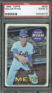 1969 Topps 533 Nolan Ryan PSA 2 (2413)  