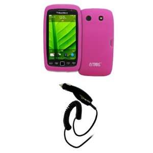  EMPIRE Hot Pink Silicone Skin Case Cover + Car Charger 