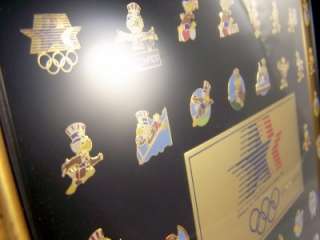 Collectible 1984 LA Olympic Games Boxed Pin Set Rare  