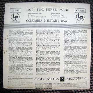 COLUMBIA MILITARY BAND HUP TWO, THREE, FOUR CL 2513 LP  