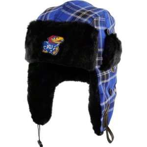   Youth Plaid Pattern Winterize Earflap Knit Hat