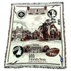  Florida State University FSU Afghan Throw Blanket