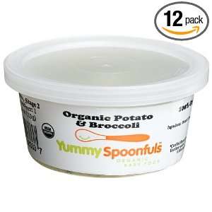 Yummy Spoonfuls Mushy Yummy Organic Potato & Broccoli, 4 Ounce Tubs 
