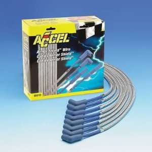 Accel 8001B Armor Shield Blue Braided Spark Plug Wire Set 