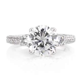 21ct Round Brilliant Cut Diamond Engagement Ring and Anniversary 