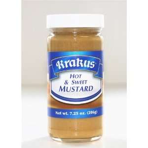 KRAKUS Hot & Sweet Mustard, 7.25 oz  Grocery & Gourmet 