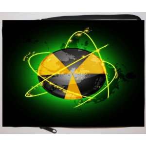  Nuclear button neon green Laptop Sleeve   Note Book sleeve 