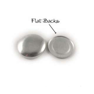 COVER BUTTONS   25 SIZE 45 (1 1/8   28mm)   FLAT BACKS