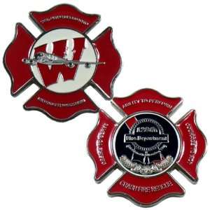 128th Air Refueling Wing Fire Dept Challenge Coin 