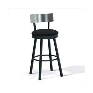   Seat Stainless Steel Back Swivel Bar Stool Furniture & Decor