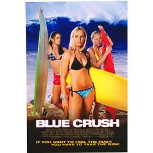 Blue Crush Original Single Sided 27x40 Movie Poster   Not A Reprint