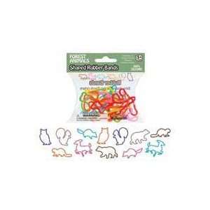 Forest Animals Shaped Rubber Bands 12 per pack 100% Silicone