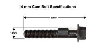 NOTE  14mm refers to the lobe diameter and not the bolt diameter 