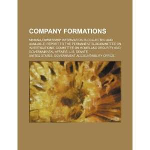 Company formations minimal ownership information is collected and 