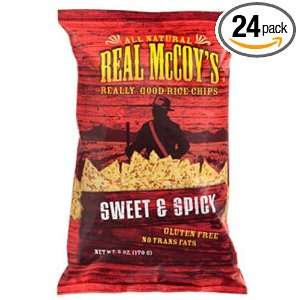Real McCoys Rice Chips Sweet and Spicy Gluten Free, 1.5 Ounce (Pack 