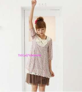 Japan Layer Glitter Dot Mesh Puffy Tutu Skirts Brown  