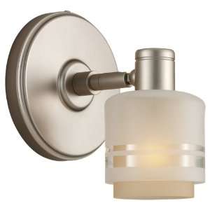 Sea Gull Lighting 44730 853 Groove   One Light Bath Bar, Golden Pewter 