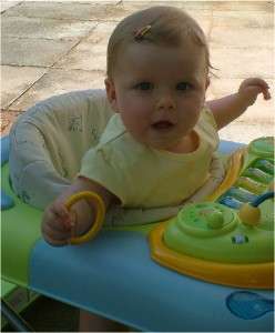 Below Baby Victoria aged 7 months old wearing her stunning bow clips 