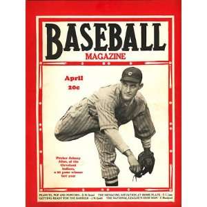    April 1937 Baseball Magazine Johnny Allen Cover