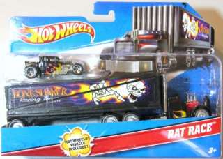 Hot Wheels Truck Transporter Rat Race Bone Shaker  