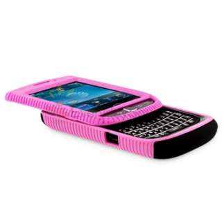 Black Pink Hard Case+Privacy LCD+Charger+Mount+USB For Blackberry 