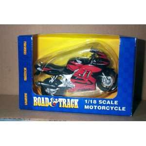  Honda 600 Motorcycle 1/18 Scale Red and Black Toys 