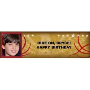 American Rider Personalized Photo Banner Medium 24 x 80