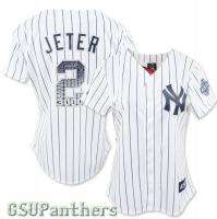 Derek Jeter NY Yankees DJ3K 3000 Hits Commemorative Womens Jersey 