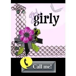  call me girly girl card with bows and flowers 3 Health 