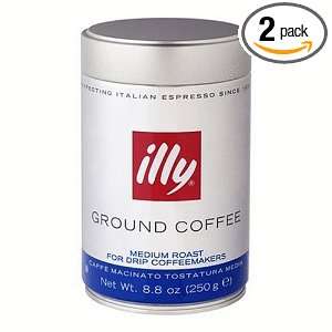 illy, Ground Coffee Drip Grind (Medium Roast, Blue Band), 8.8 Ounce 