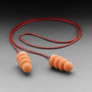  Corded Soft Foam Ear Plugs, Bright Orange, 1 Pair/Bag, 100 