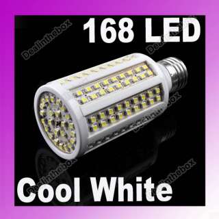 9W E27 168 LED 3528 Screw Corn Light Bulb Lamp Cool /Warm White 200 
