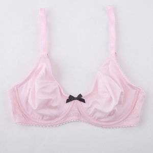 W568X 8 Bow Non padded Soft Cup Underwire Bra Pink 75E/34DD  