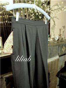 TAHARI ~ GRAY ~ WOOL GABARDINE DRESS PANTS~ 6 / 8 / S / M  