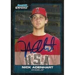  Nick Adenhart Signed Angels 2006 Bowman Chrome Card 