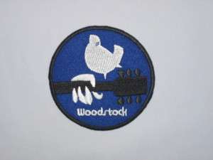 WOODSTOCK Music Festival Hippy Love Peace Dove Iron On Patch FREE 