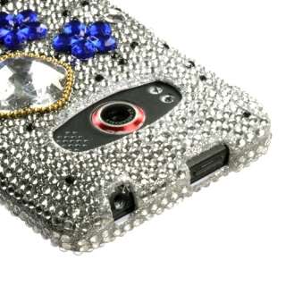 Cloudy Night Bling Diamante Snap On Hard Case Cell Phone Cover for HTC 