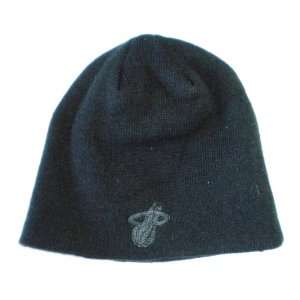    Miami Heat Adidas Black Tonal Knit Beanie Hat 