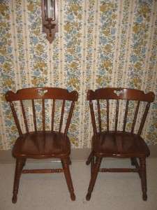 Tell City Chair Co. Hard Rock Maple 2 Mate Chairs 8018 Andover 48 