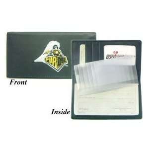  Purdue Boilermakers Embroidered Leather Checkbook Cover 