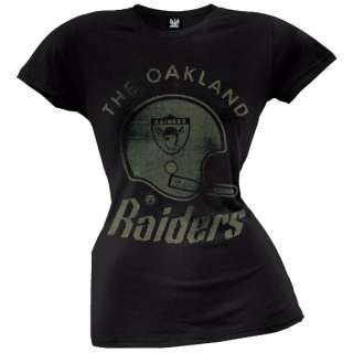 Oakland Raiders   Vintage Helmet Juniors T Shirt  