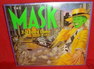 The Mask Movie Jim Carrey 3D Board Game RARE  