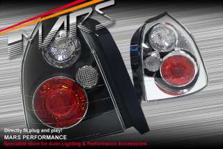 Black Altezza Tail lights for Honda Civic 96 00 3 Doors Hatch