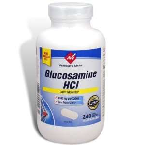  Members Mark   Glucosamine HCI 1500 mg, 240 Capsules 