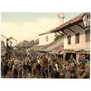 Photochrom Reprint of Mostar, Turkish quarter, Herzegowina 