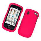 For Pantech Hotshot 8992 Hard Snap on RUBBERIZED Cover Case Two Pink 
