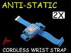 2x New Anti Static * Wrist Band Wristband Strap Discharge Cordless 