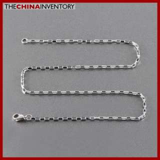 3MM 20 STAINLESS STEEL LONG BOX CHAIN NECKLACE N1215  