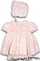 NWT Petit Ami Pink Lace Smocked 3P Dress PREEMIE Reborn  
